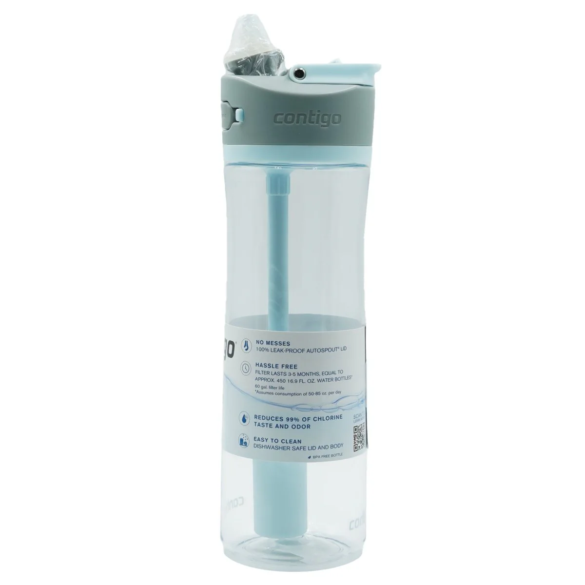 Contigo 24 oz. Wells Plastic Filter Water Bottle - Image 3