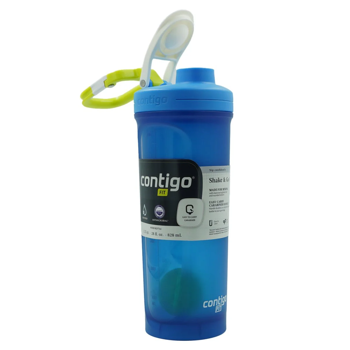 Contigo 28 oz. Fit Shake & Go 2.0 Microban Shaker Mixer Bottle - Image 4