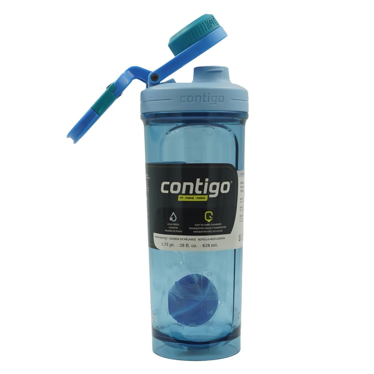 Contigo 28 oz. Fit Shake & Go 2.0 Plastic Shaker Mixer Bottle - Image 5