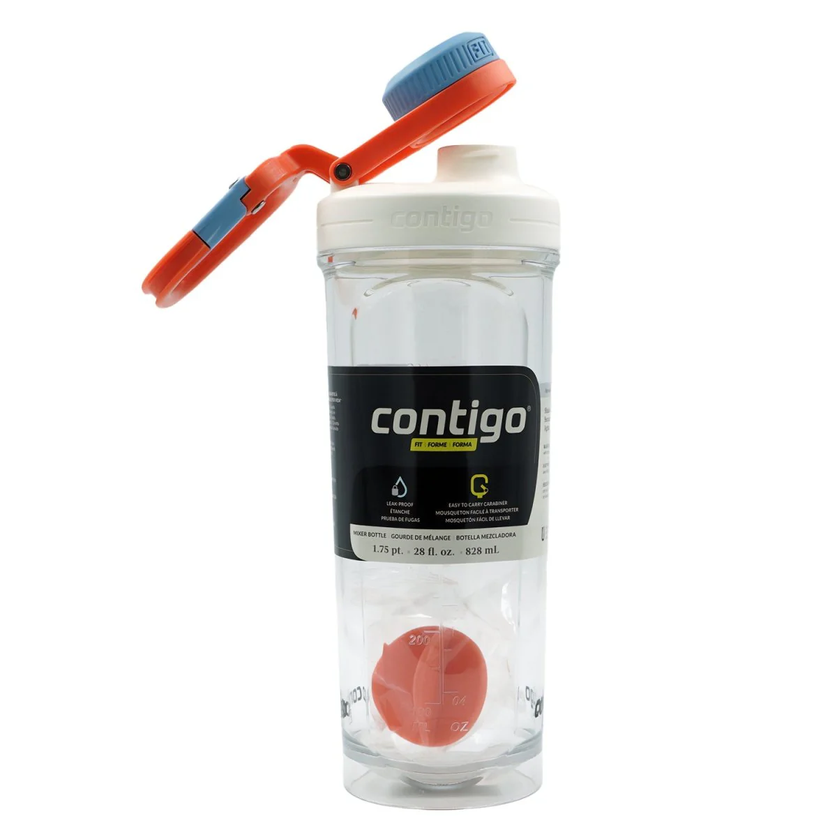 Contigo 28 oz. Fit Shake & Go 2.0 Plastic Shaker Mixer Bottle - Image 6