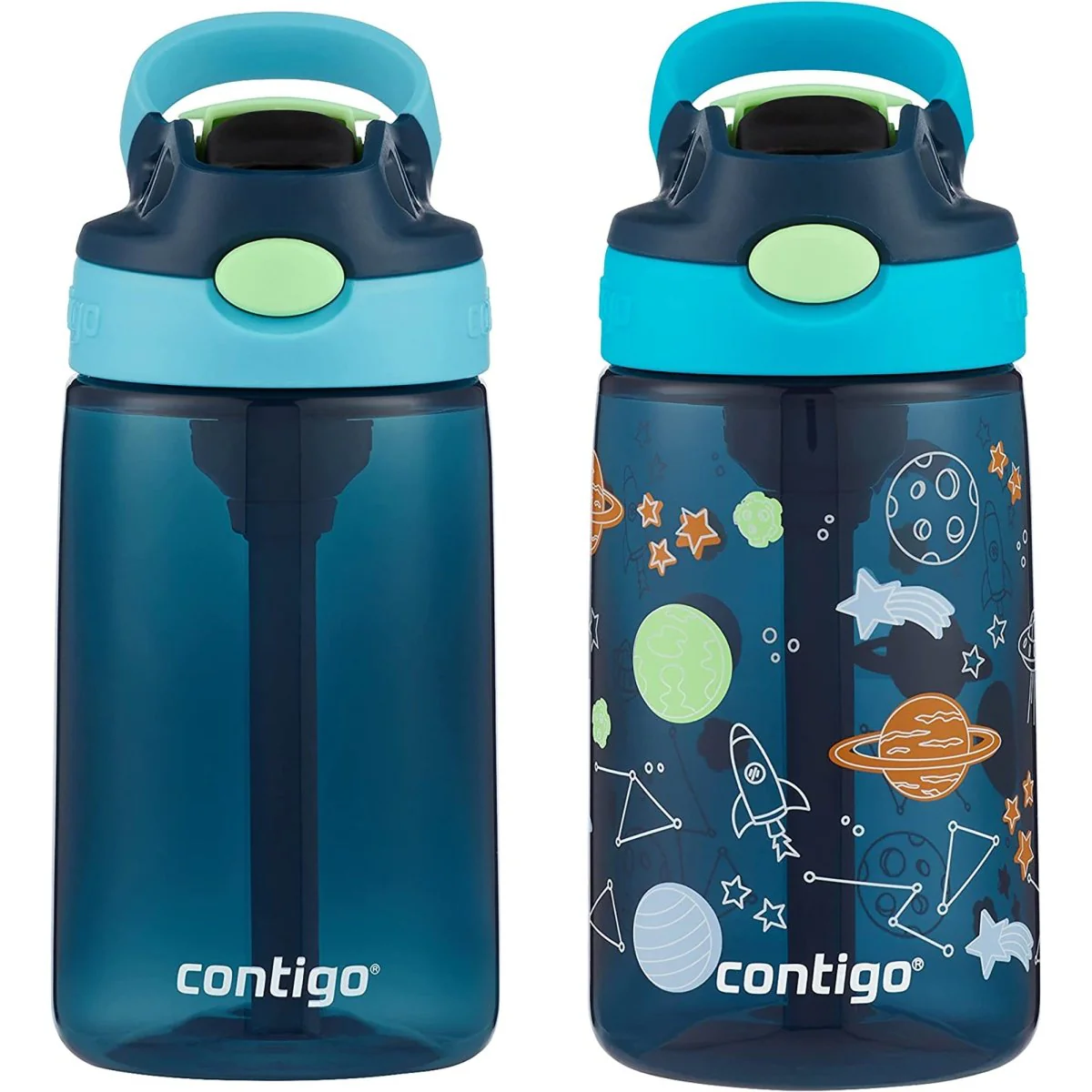 Contigo Kid's 14 oz. AutoSpout Straw Water Bottle with Easy-Clean Lid 2-Pack - Image 11