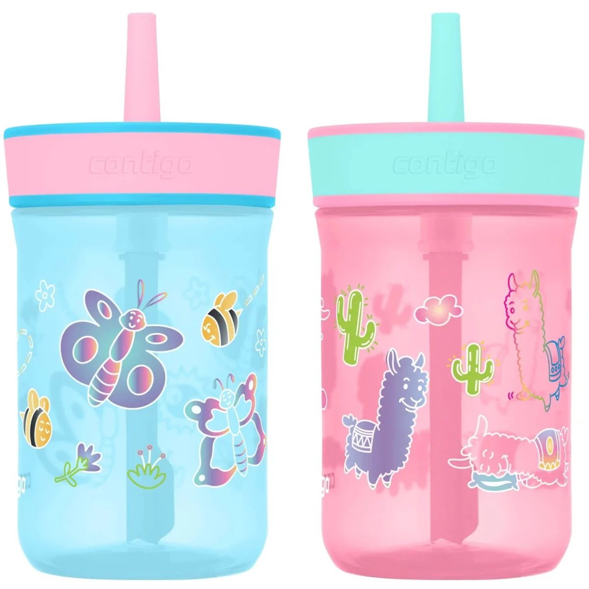 Contigo Kid's 14 oz. Leighton Spill-Proof Tumbler with Straw 2-Pack - Image 7