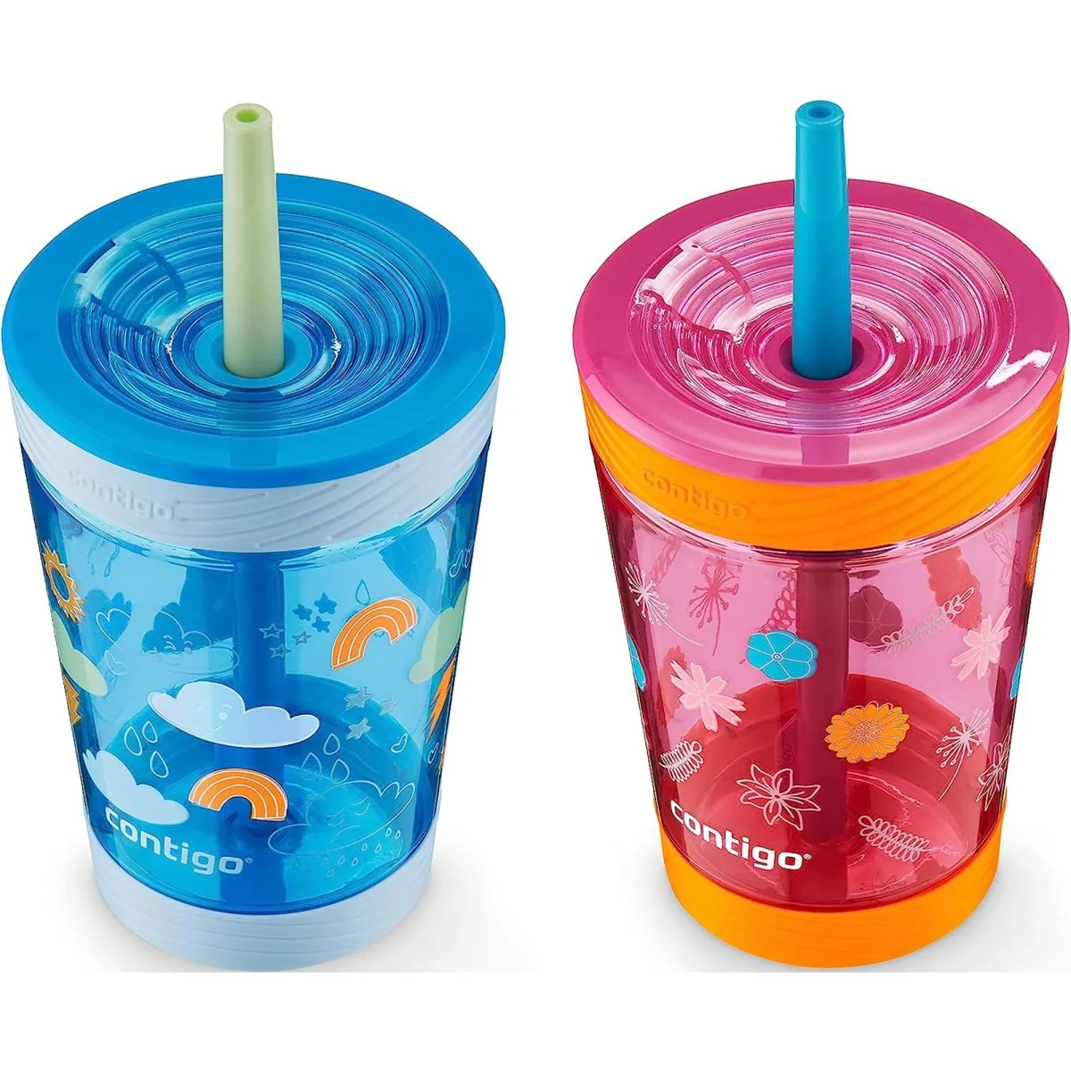 Contigo Kid's 14 oz. Spill-Proof Tumbler with Straw 2-Pack - Image 4