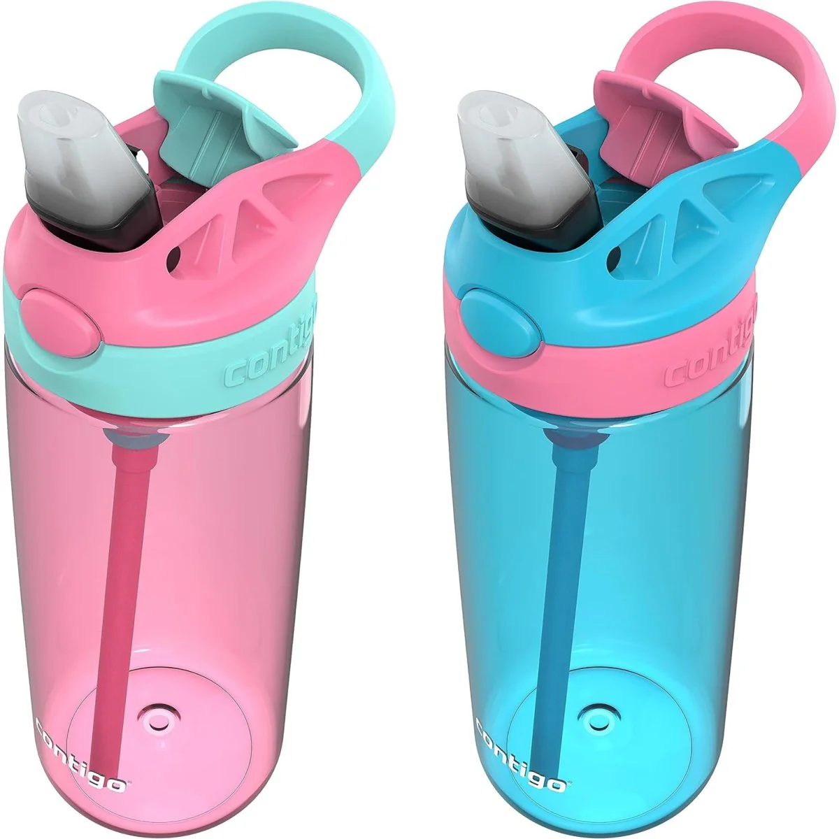 Contigo Kid's 20 oz. Aubrey Plastic Water Bottle 2-Pack - Image 2