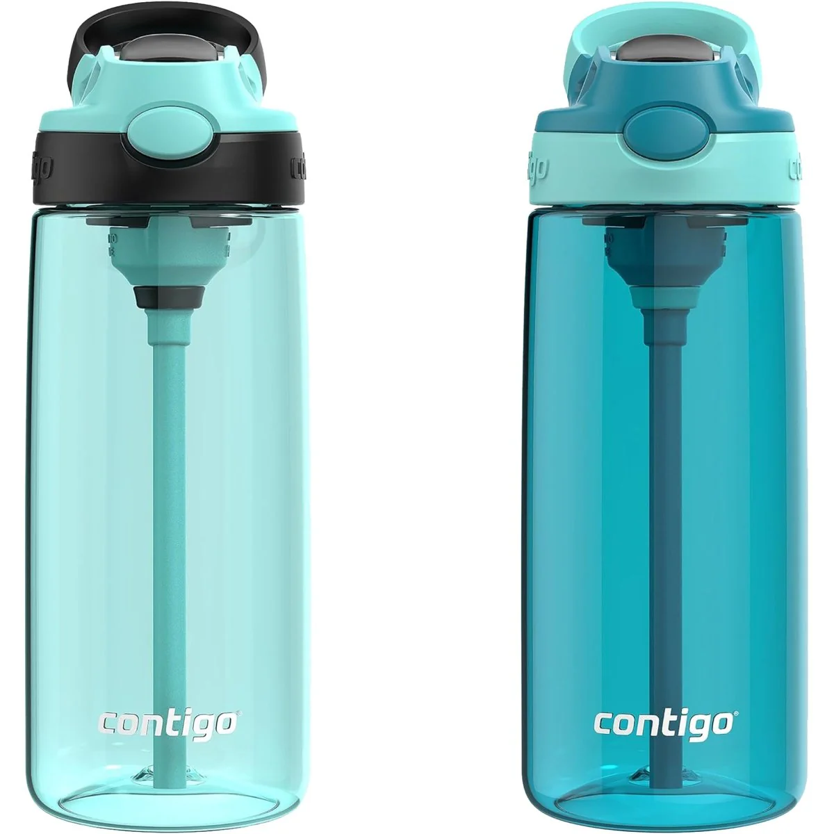 Contigo Kid's 20 oz. Aubrey Plastic Water Bottle 2-Pack - Image 3