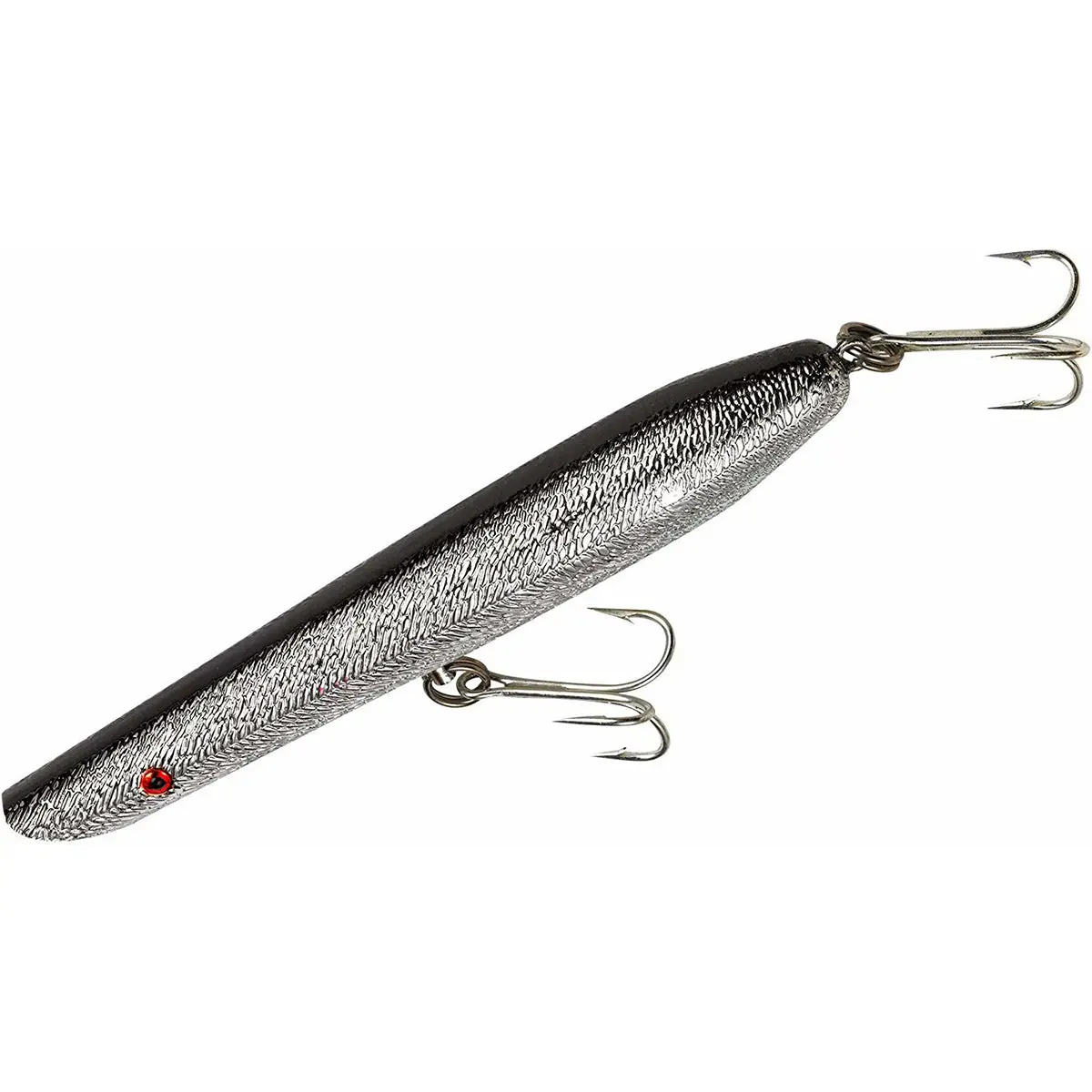 Cotton Cordell 6" Pencil Popper 1 oz Fishing Lure - Chrome/Black Back