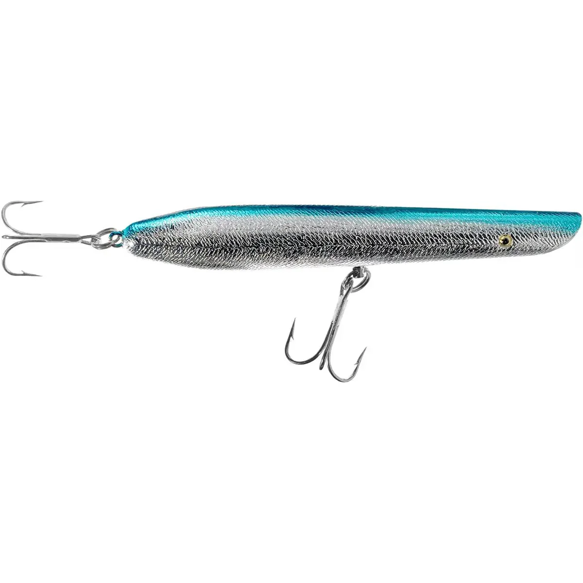 Cotton Cordell 6" Pencil Popper 1 oz Fishing Lure - Chrome/Blue Back - Image 2