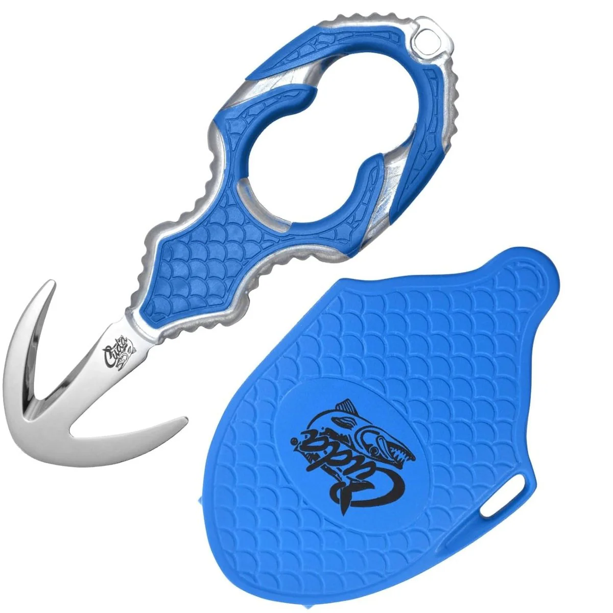Cuda 1.5" Rescue/Safety Knife with Sheath Titanium Bonded