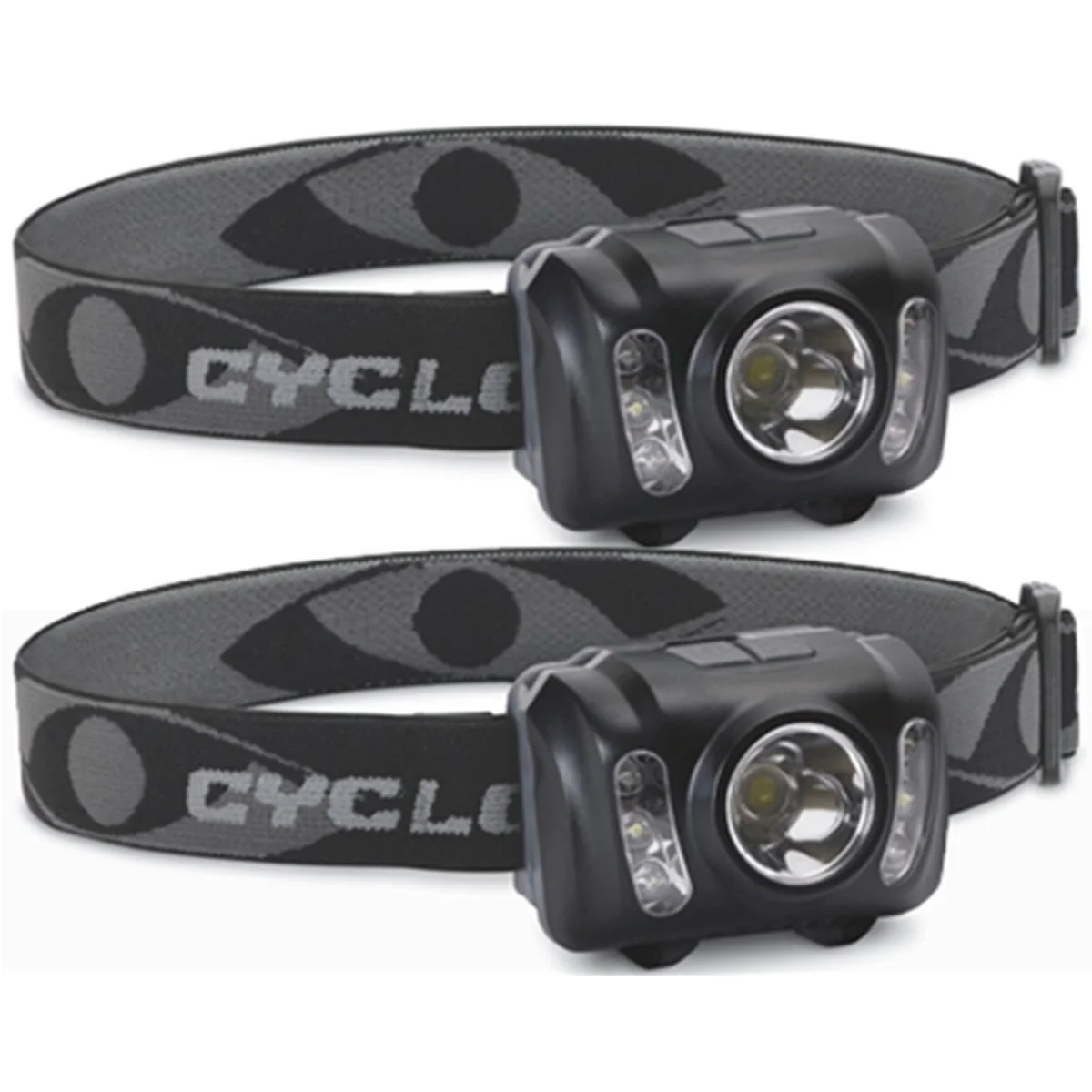 Cyclops 210 Lumens Tri Mode Adjustable LED Headlamps - 2 Pack