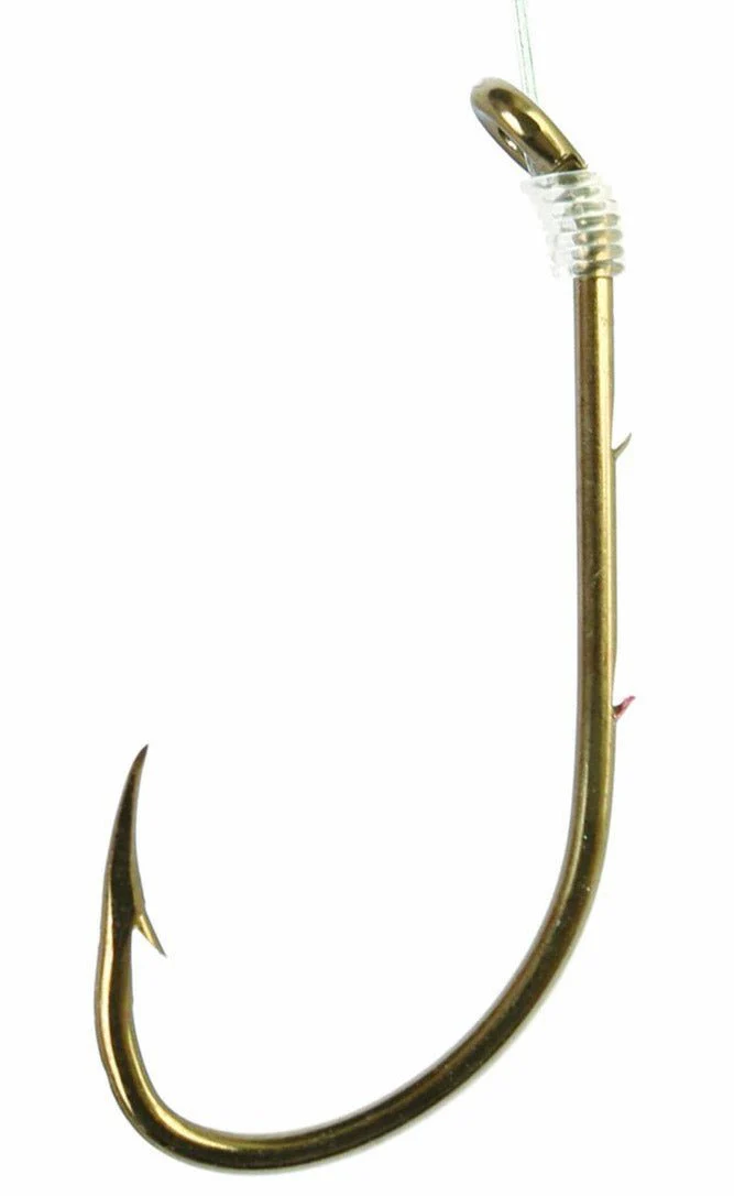 Eagle Claw Snelled Baitholder Hooks Assorted Pack - Bronze