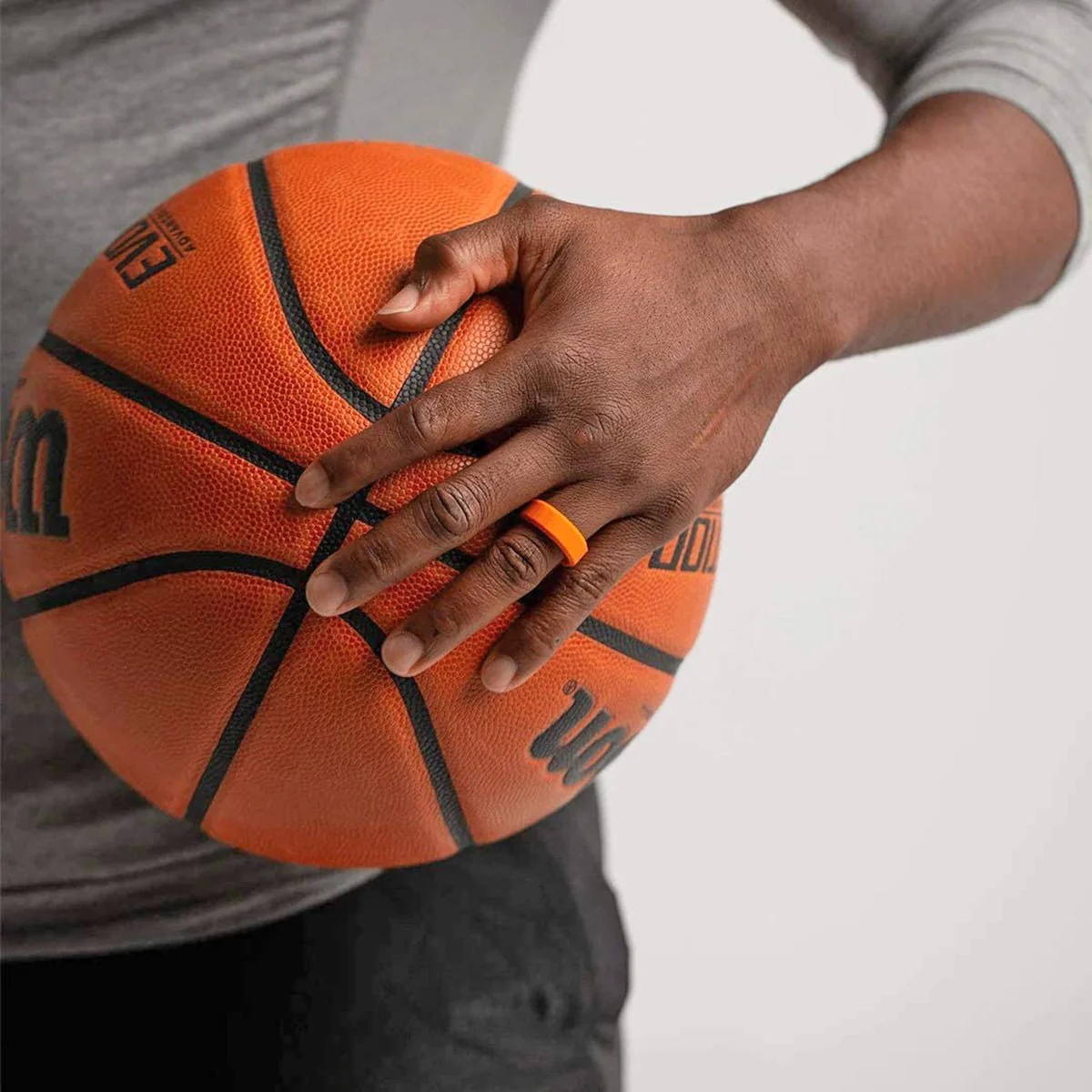 Enso Rings Classic Bevel Series Silicone Ring - Slate - Image 3