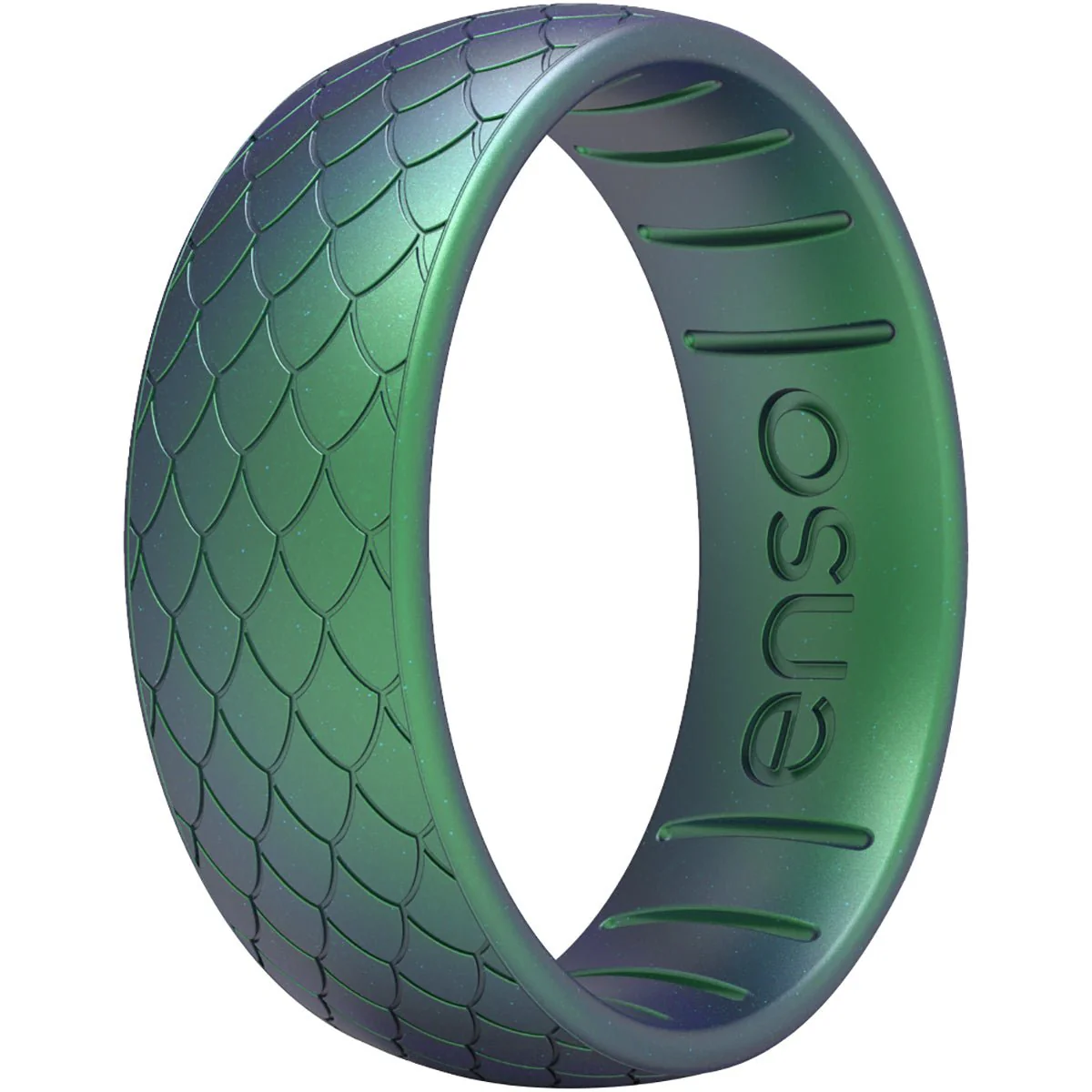 Enso Rings Classic Etched Legends Series Silicone Ring - 14 - Dragon Scale