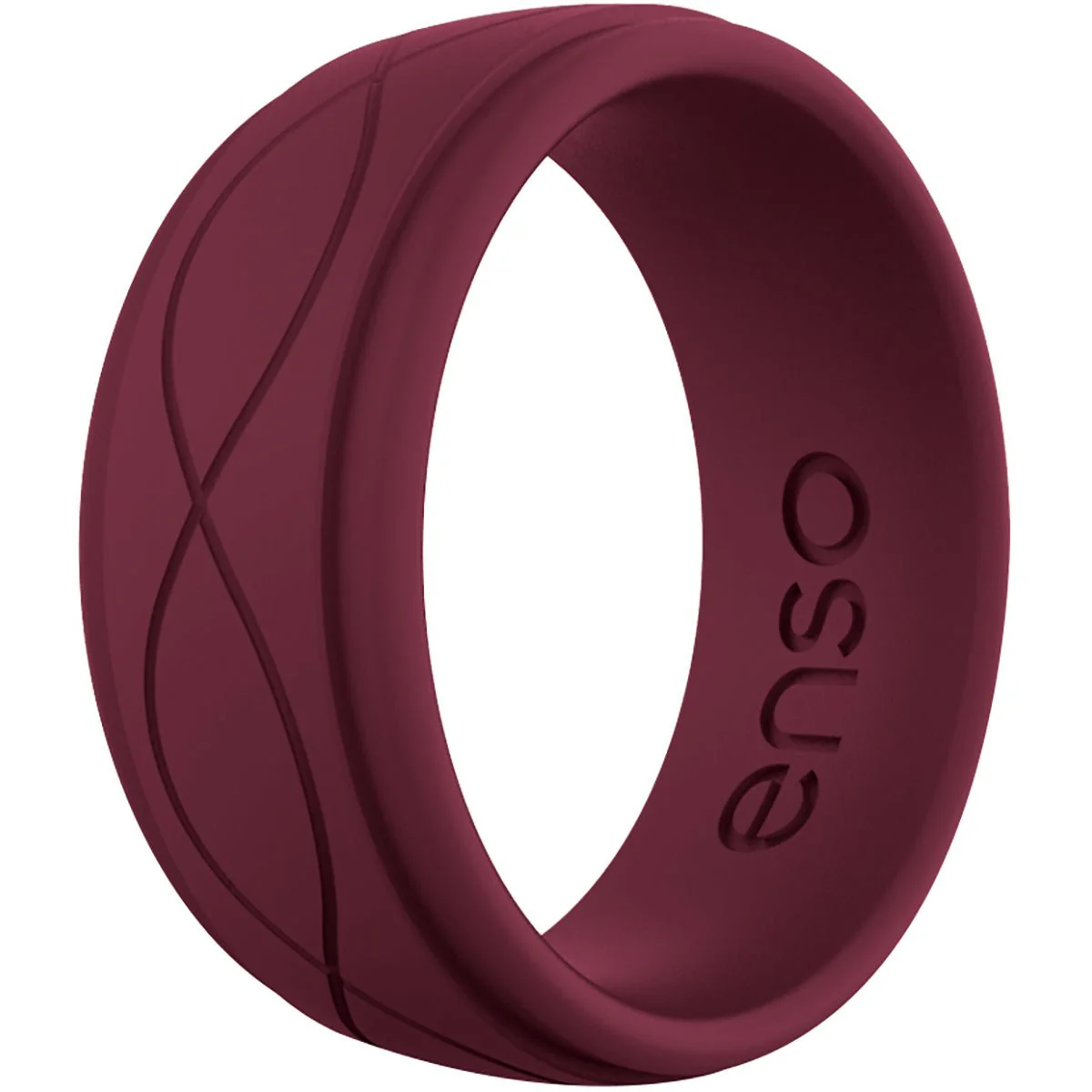 Enso Rings Men's Infinity Series Silicone Ring - Oxblood