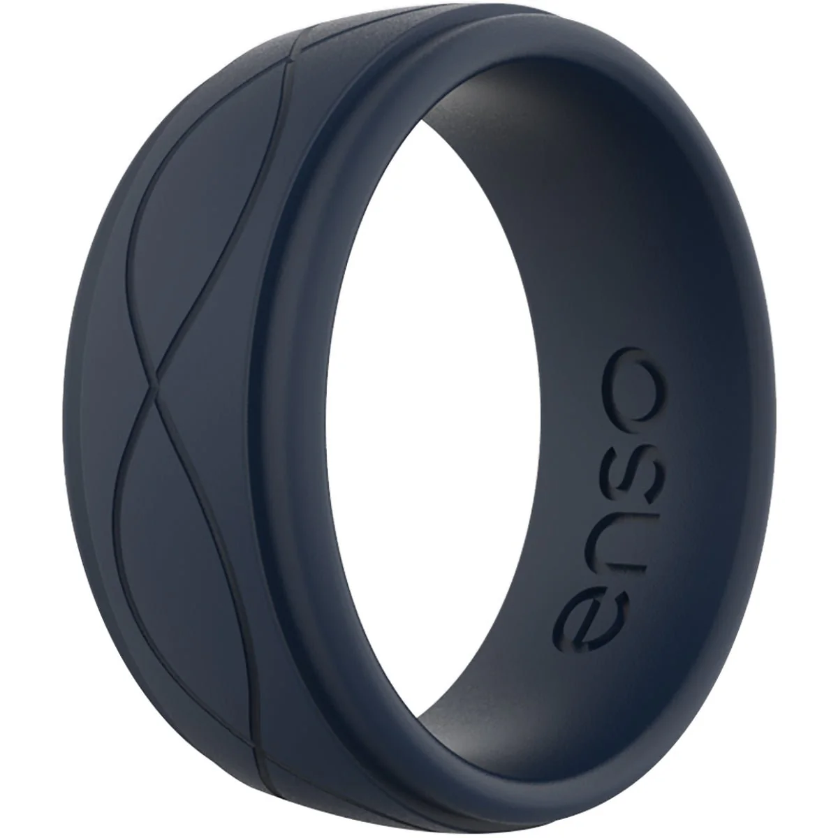 Enso Rings Men's Infinity Series Silicone Ring -  Slate