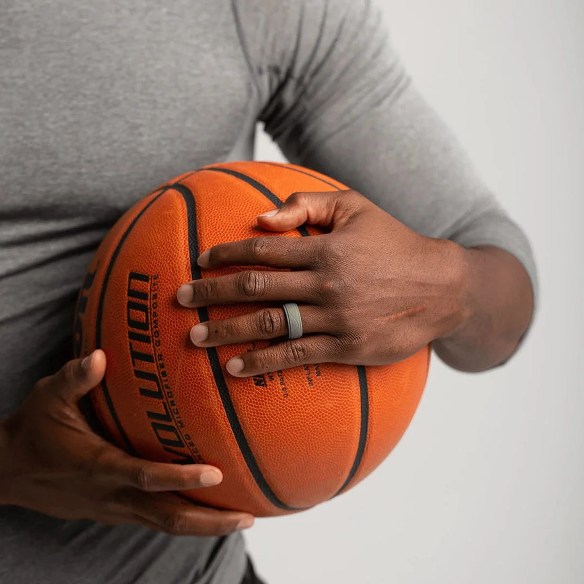 Enso Rings Men's Infinity Series Silicone Ring -  Slate - Image 5
