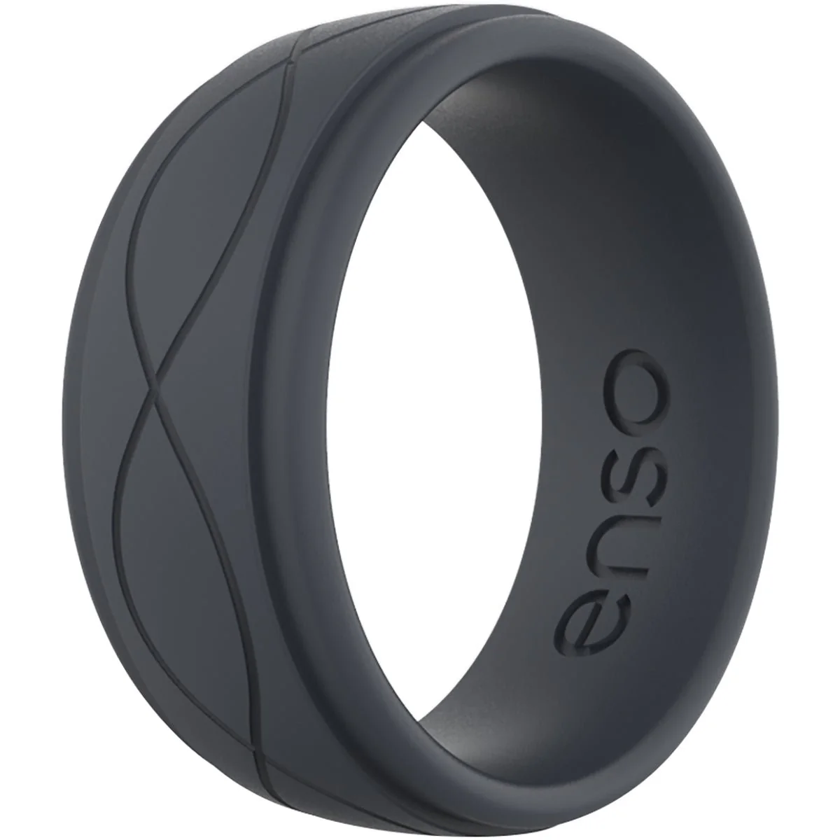 Enso Rings Men's Infinity Series Silicone Ring -  Slate - Image 6