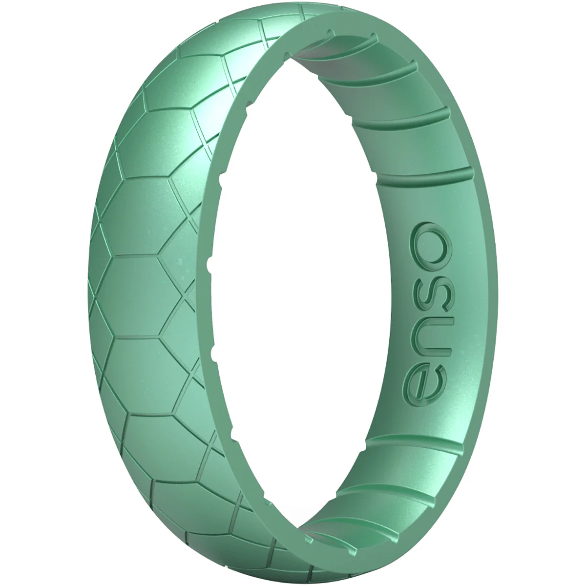 Enso Rings Thin Etched Legends Series Silicone Ring - Medusa Snake