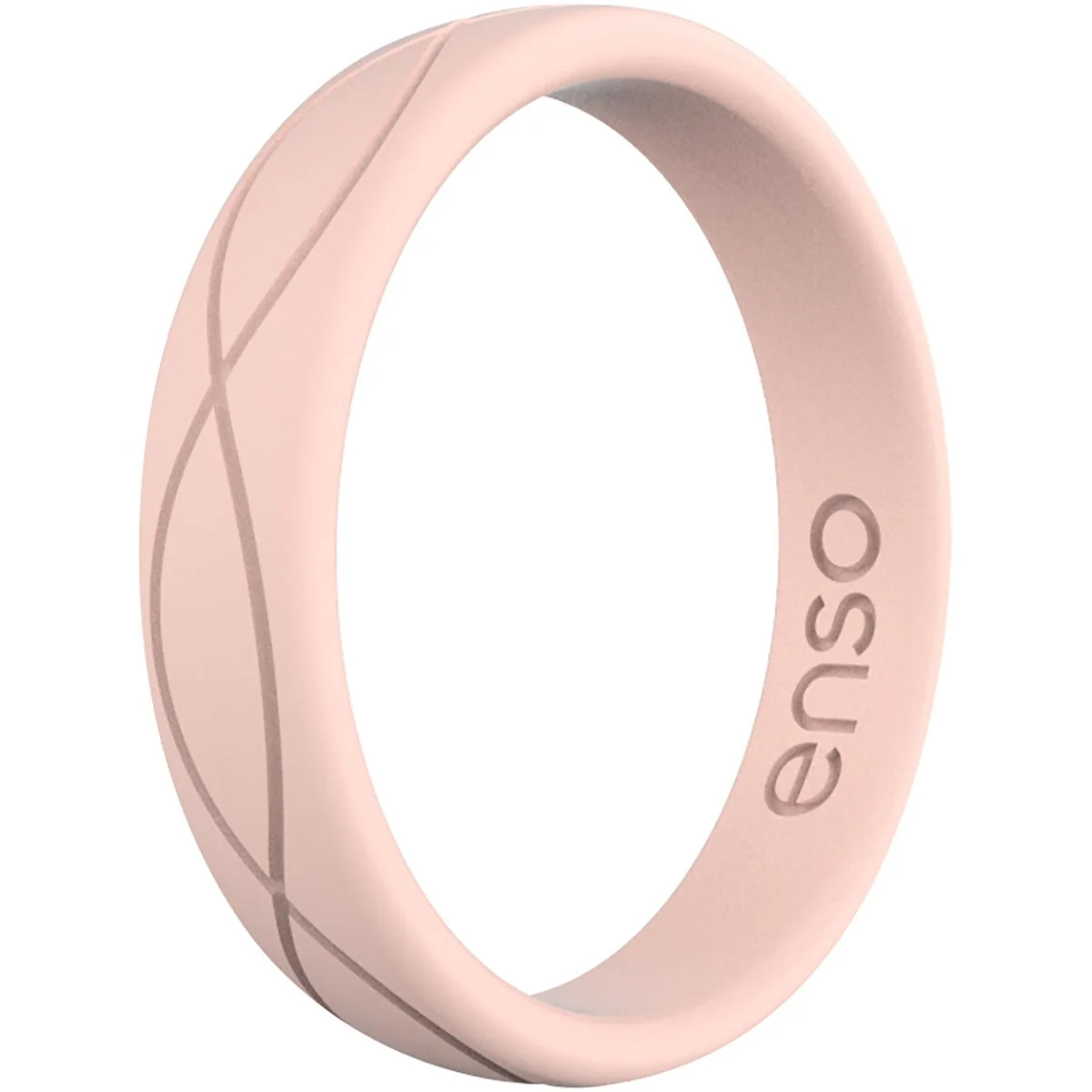 Enso Rings Women's Infinity Series Silicone Ring - Pink Sand