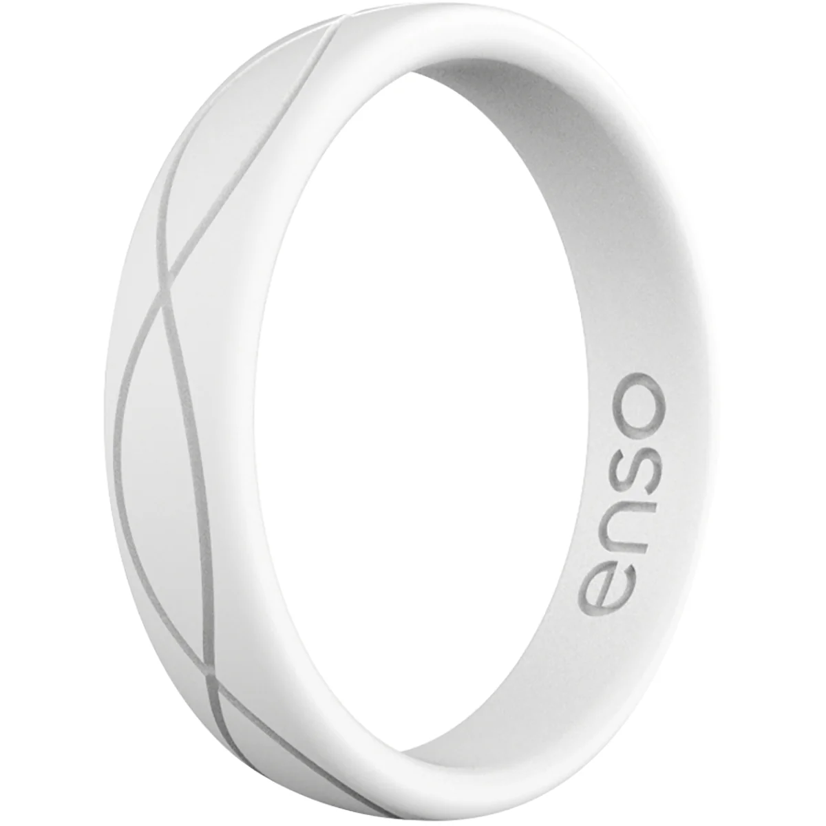 Enso Rings Women's Infinity Series Silicone Ring - White
