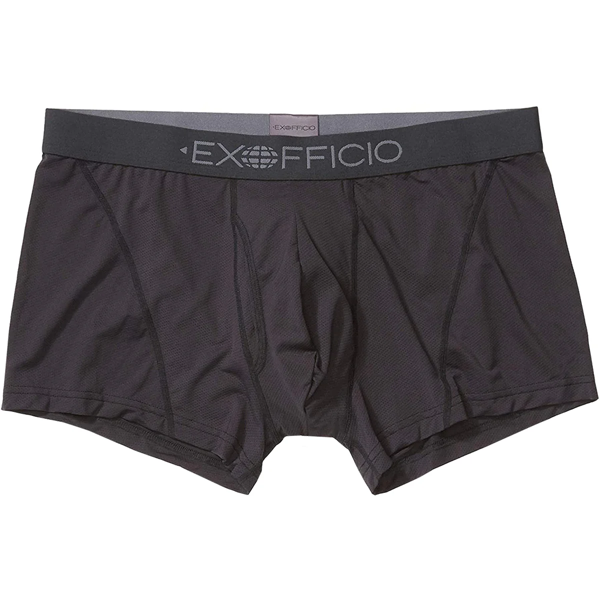 ExOfficio Give-N-Go 2.0 Sport Mesh 3" Boxer Briefs - Black/Black