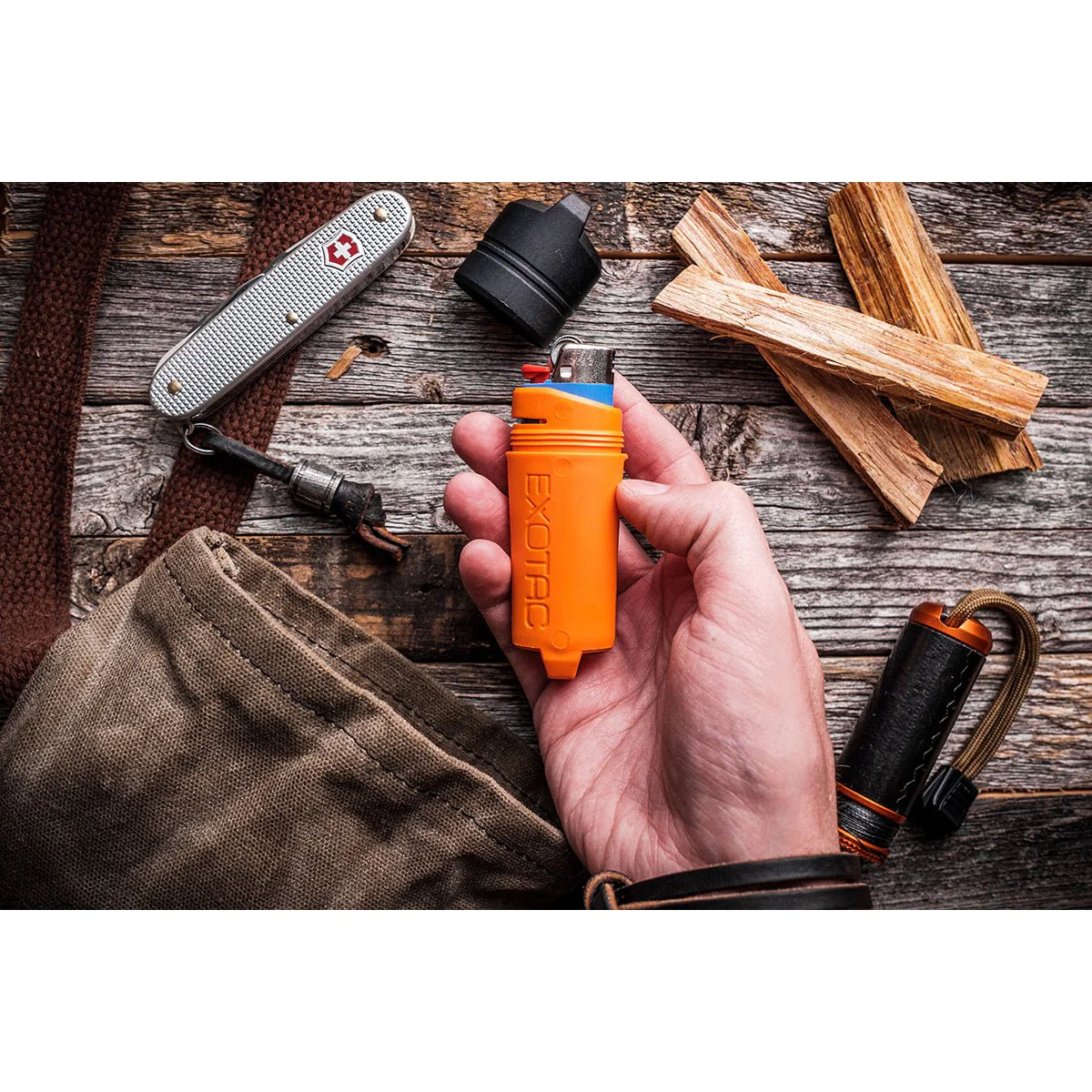 Exotac fireSLEEVE Ruggedized Waterproof Lighter Case with Lighter - Image 7