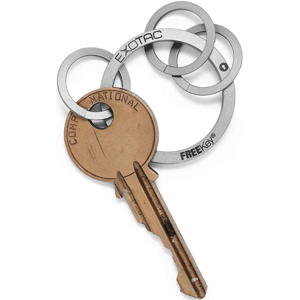 Exotac FREEKey Slim System Easy to Use Key Ring and Three Mini Key Rings - Image 3