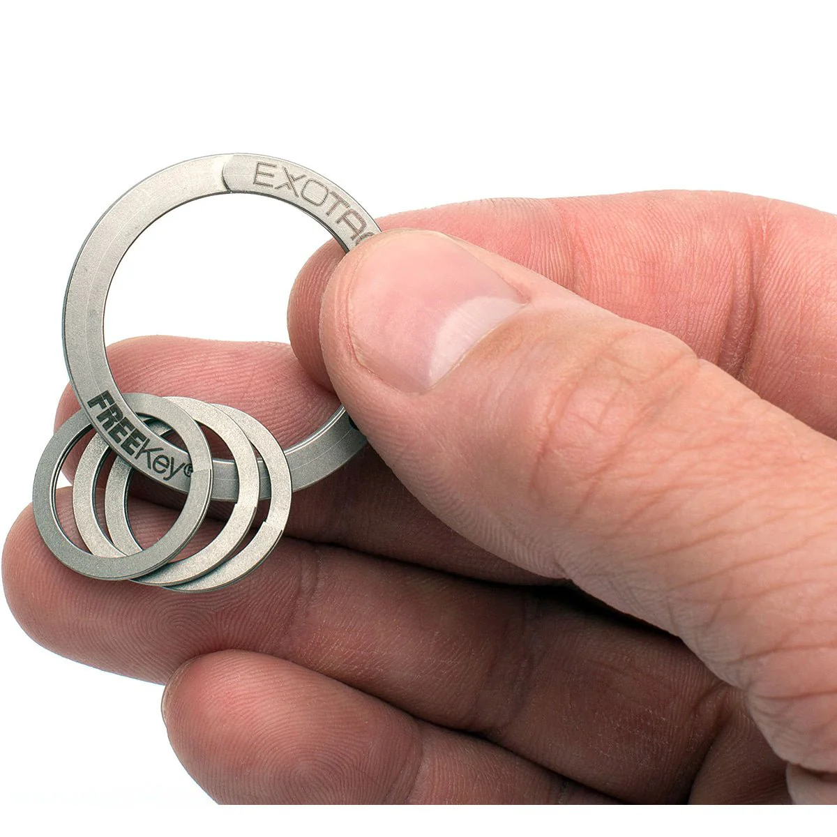 Exotac FREEKey Slim System Easy to Use Key Ring and Three Mini Key Rings - Image 5