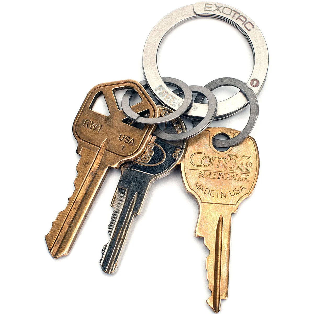 Exotac FREEKey Slim System Easy to Use Key Ring and Three Mini Key Rings - Image 8