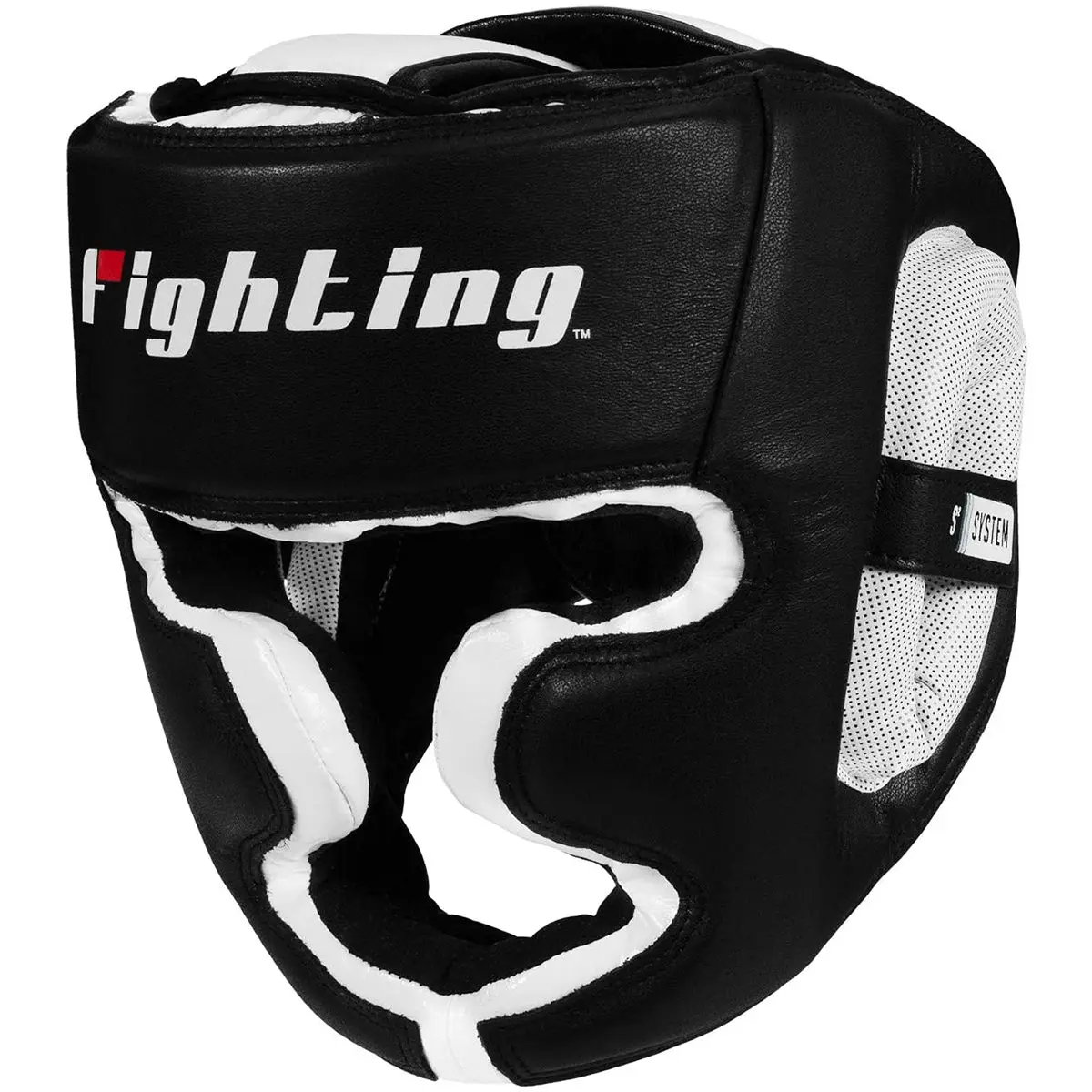 Fighting Sports S2 Gel Full Face Training Boxing Headgear - Black/White