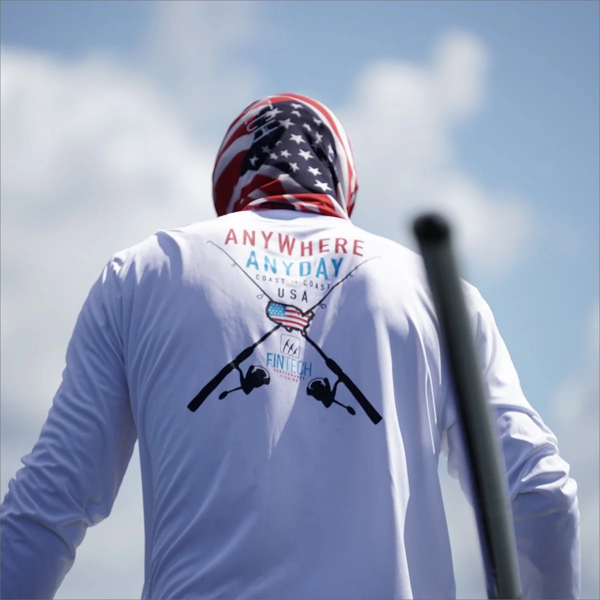 Fintech Anywhere Anyday Sun Defender UV Long Sleeve T-Shirt - Brilliant White - Image 3