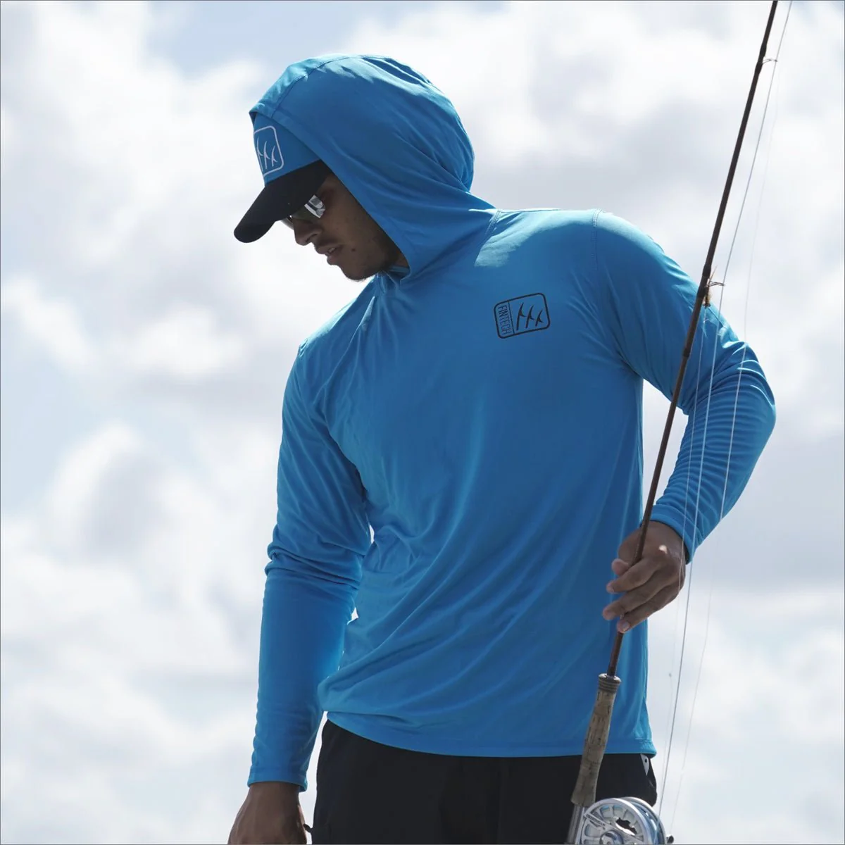 Fintech Fish Anywhere UV Pullover Hoodie - Hawaiian Ocean - Image 3