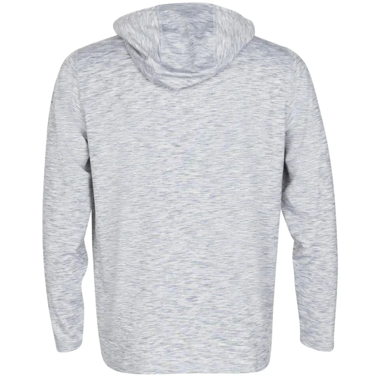 Fintech FPF Badge Coastal Performance UV Pullover Hoodie - Glacier Gray Heather - Image 2