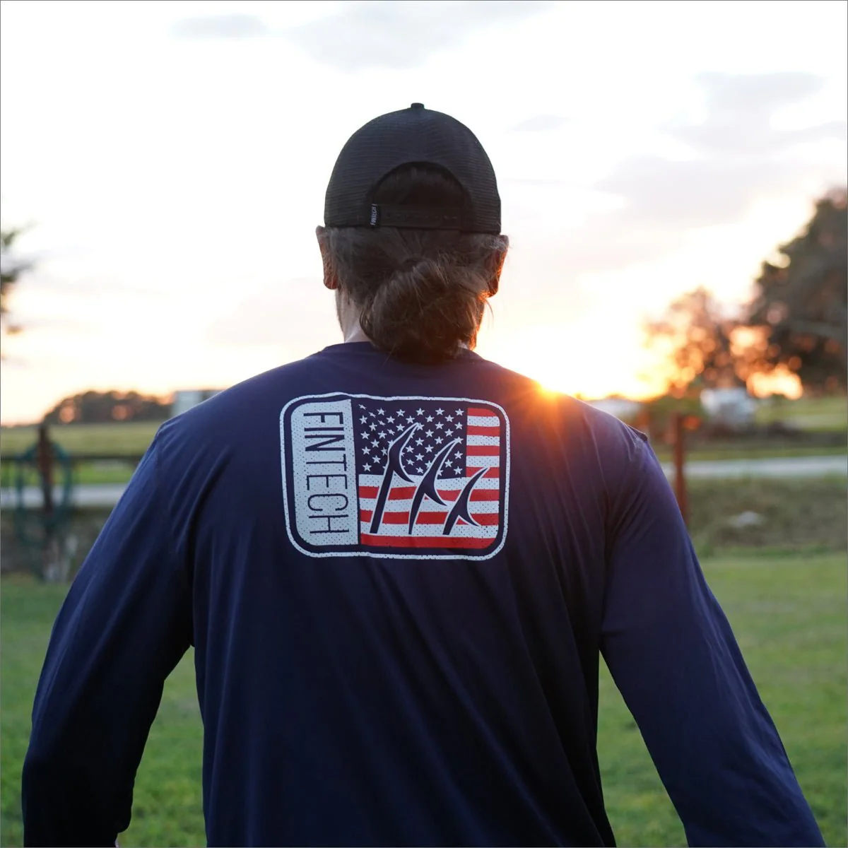 Fintech Freedom Box Sun Defender UV Long Sleeve T-Shirt - Dress Blues - Image 4