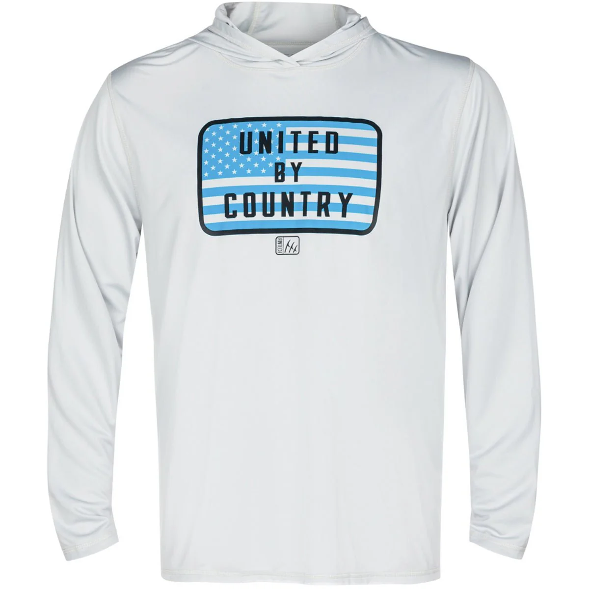 Fintech United By Country UV Pullover Hoodie - Glacier Gray