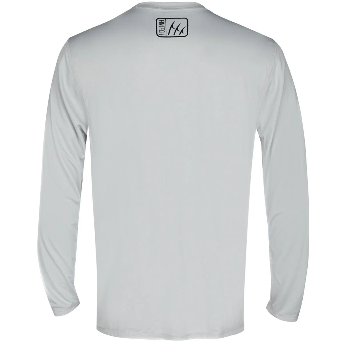 Fintech Wanted Bass Sun Defender UV Long Sleeve T-Shirt - Glacier Gray - Image 2