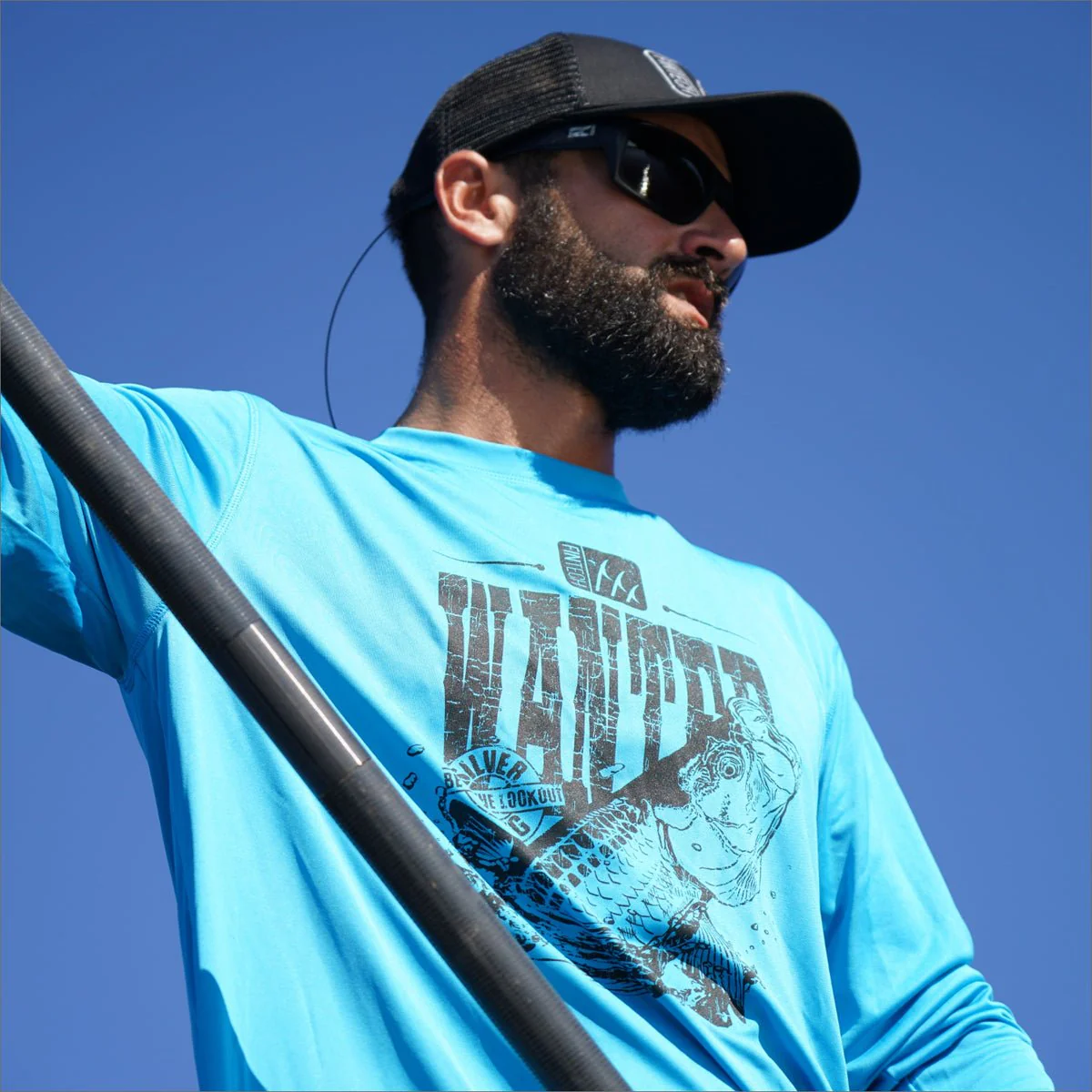 Fintech Wanted Tarpon Sun Defender UV Long Sleeve T-Shirt - Hawaiian Ocean - Image 3