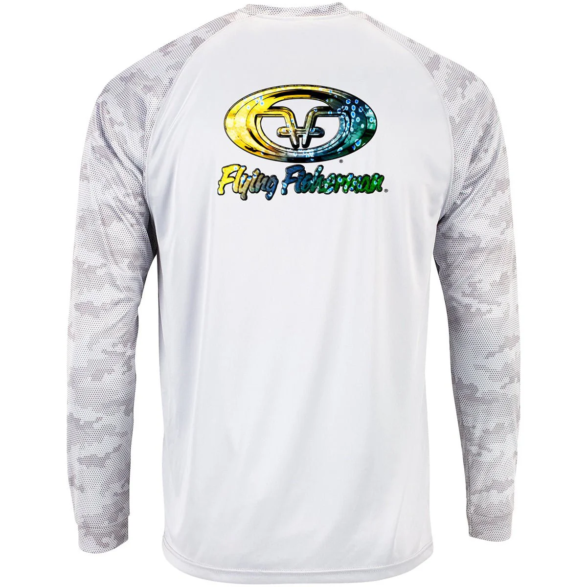Flying Fisherman Mahi Skin Performance Long Sleeve T-Shirt - White - Image 3