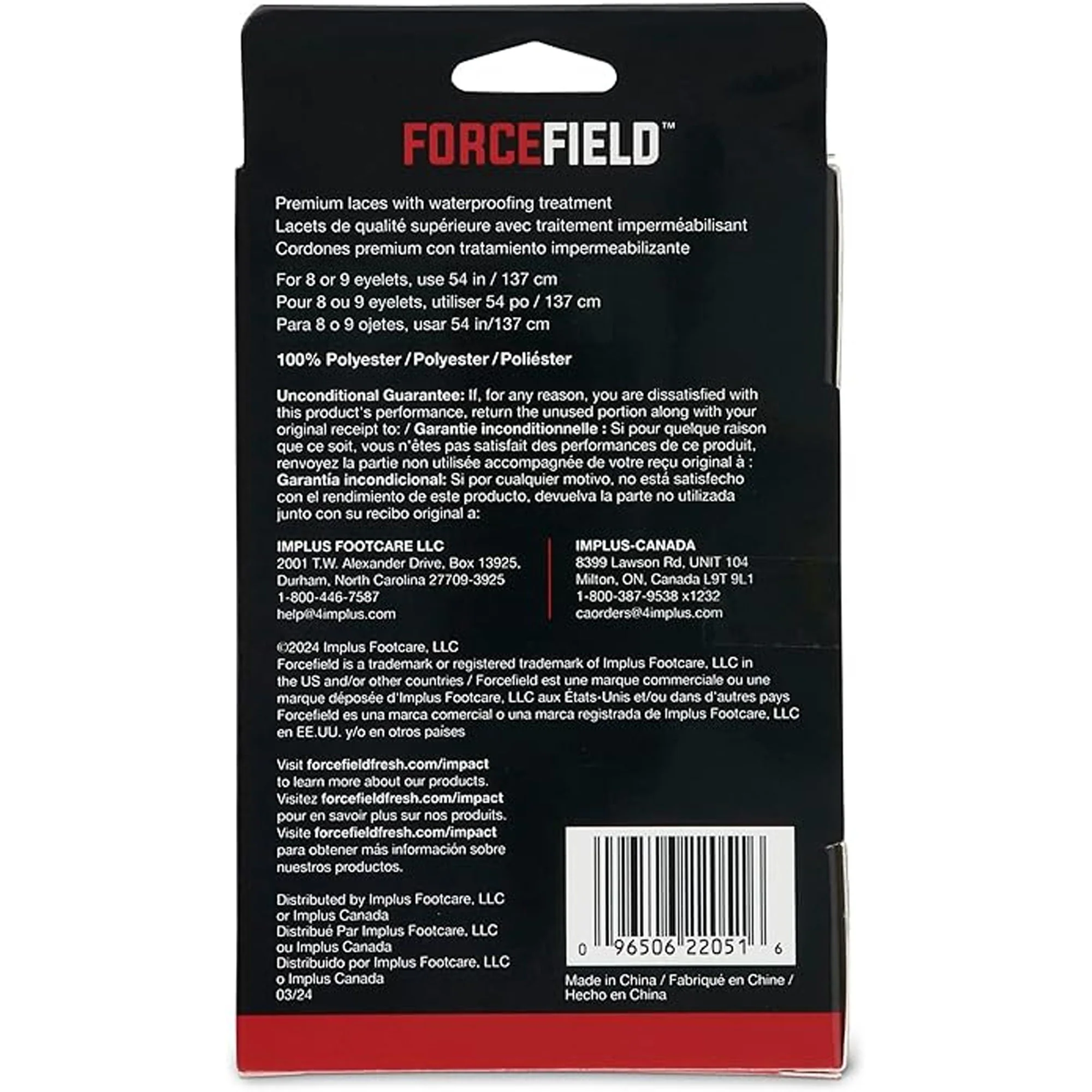 ForceField Lifestyle Shoe Laces, 54", 3 Pack - Image 6