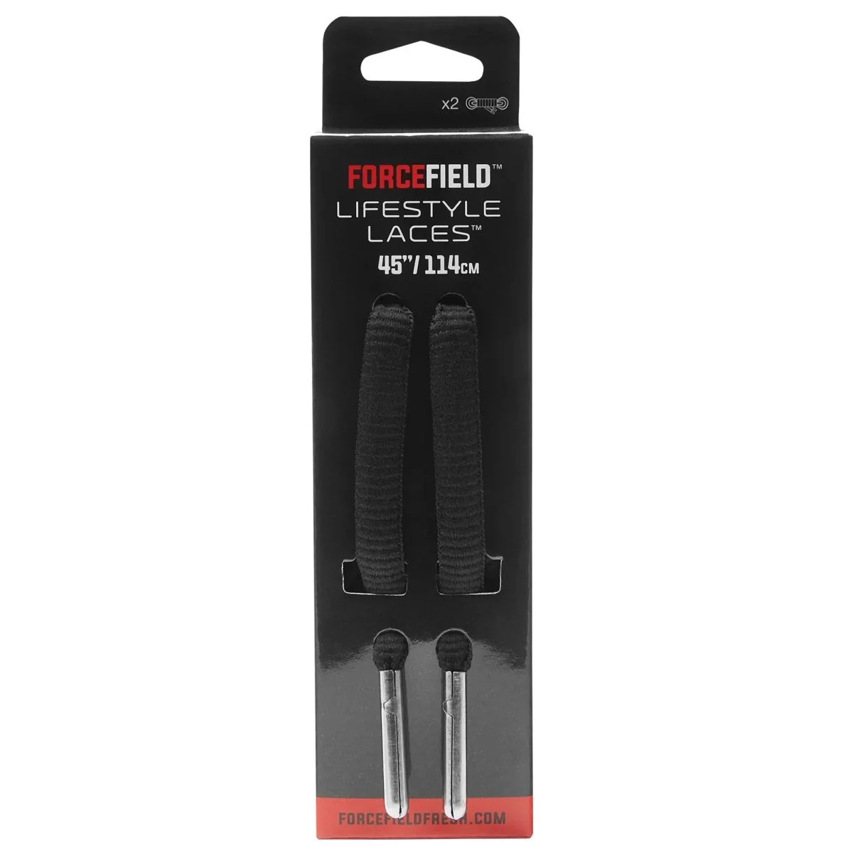 Forcefield Lifestyle Thick Oval Laces with Silver Aglet - Image 6