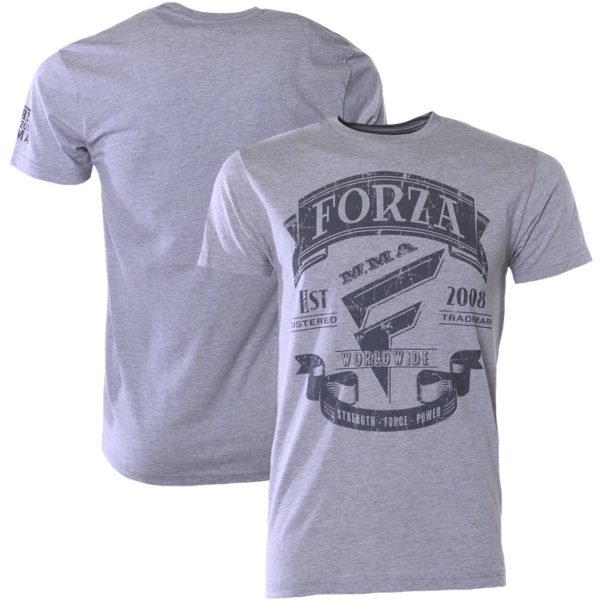 Forza Sports "Origins" MMA T-Shirt - Dark Heather Gray