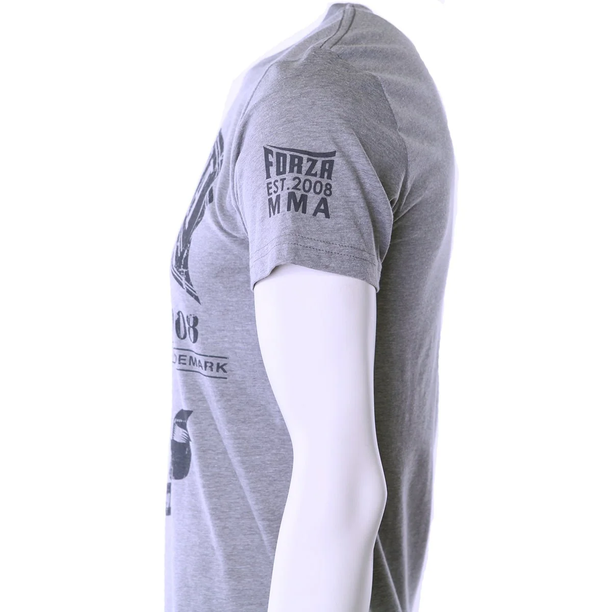 Forza Sports "Origins" MMA T-Shirt - Dark Heather Gray - Image 4