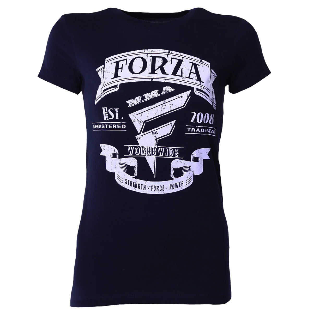 Forza Sports Women's "Origins" MMA T-Shirt - Midnight Navy - Image 2