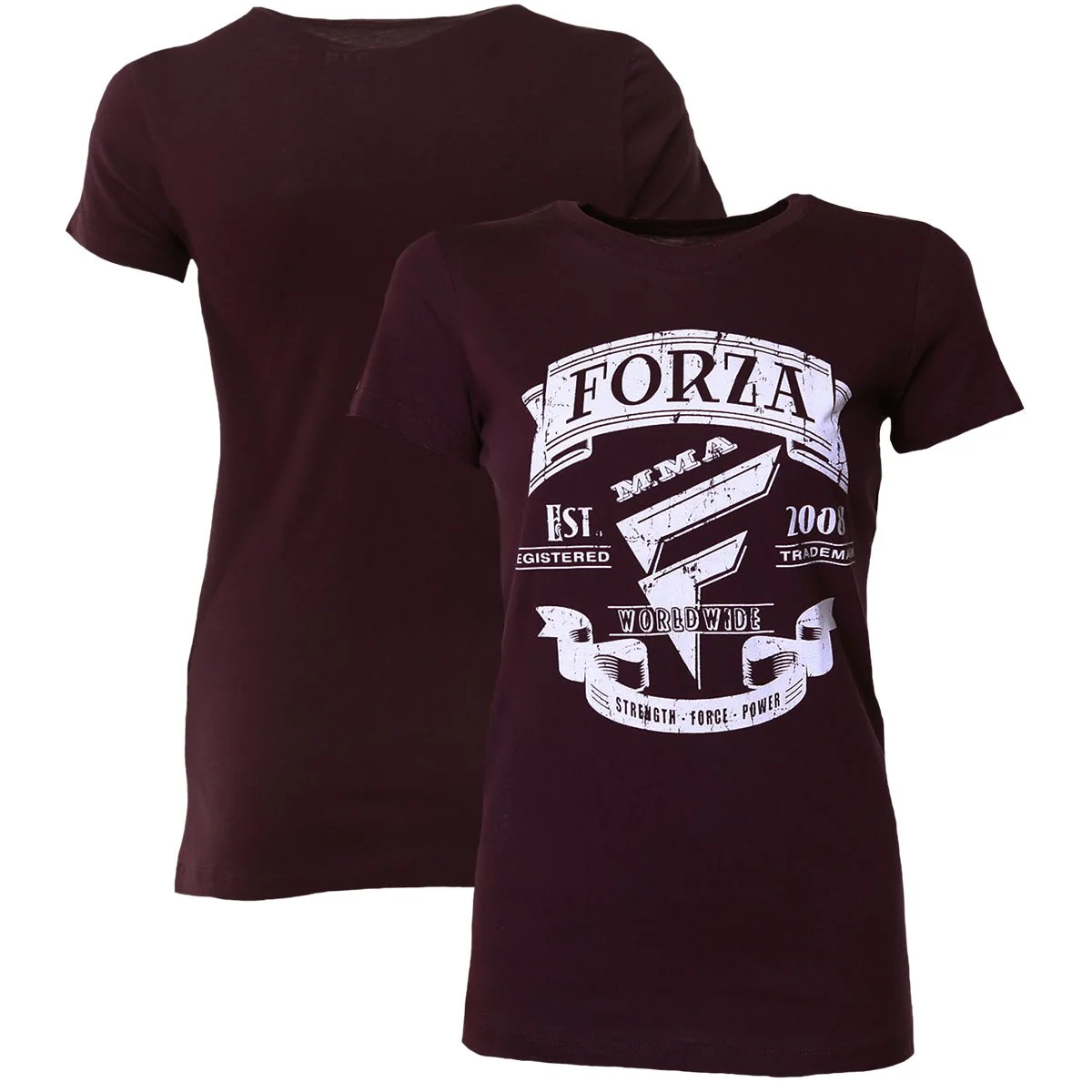 Forza Sports Women's "Origins" MMA T-Shirt - Possibly Plum - Image 3