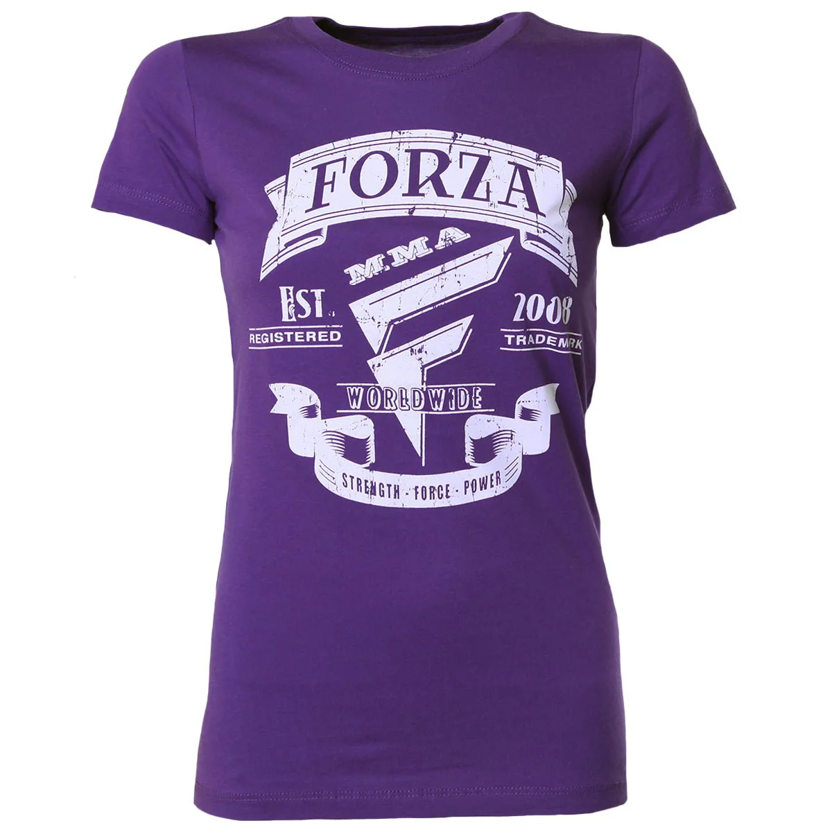 Forza Sports Women's "Origins" MMA T-Shirt - Purple Rush - Image 2