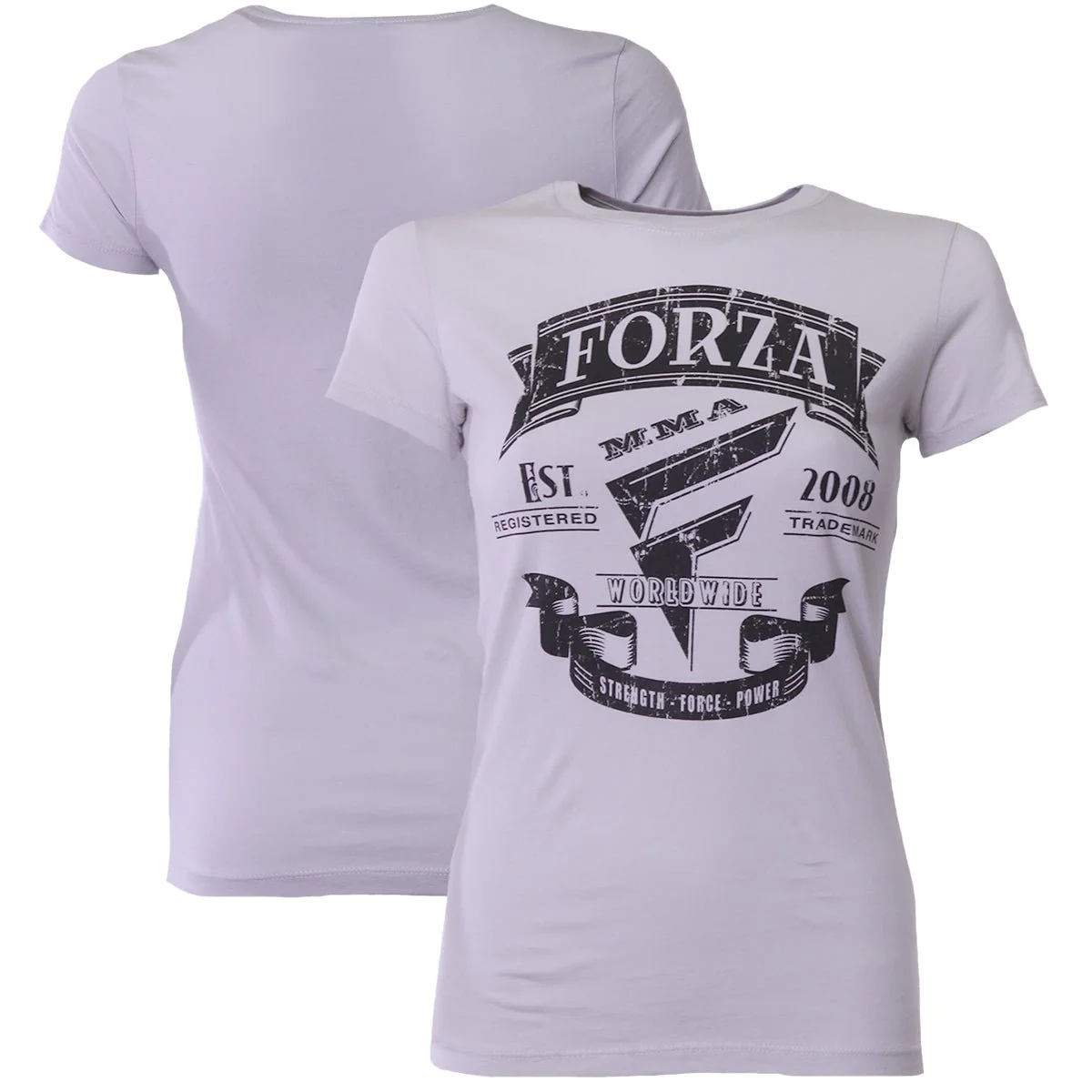 Forza Sports Women's "Origins" MMA T-Shirt - Silver