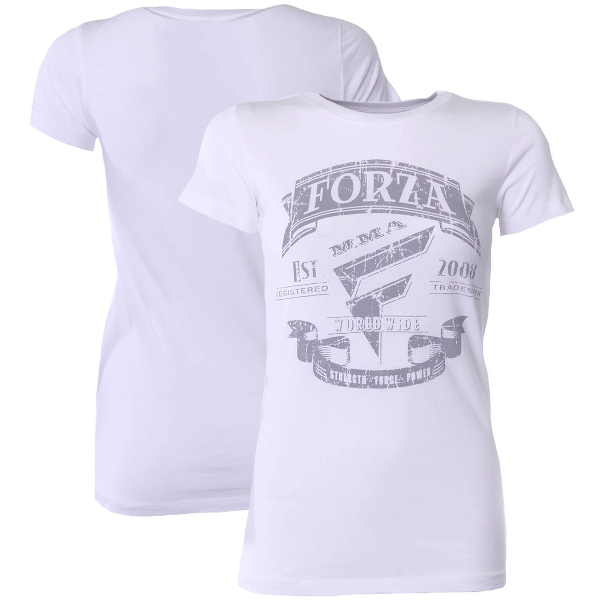 Forza Sports Women's "Origins" MMA T-Shirt - White