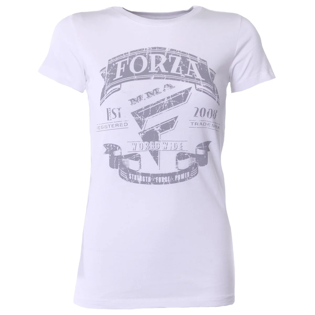 Forza Sports Women's "Origins" MMA T-Shirt - White - Image 2