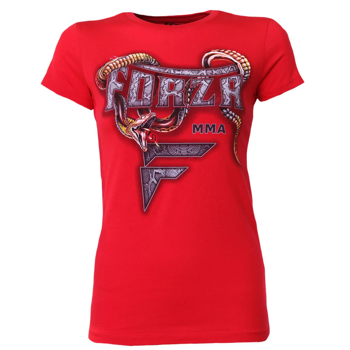 Forza Sports Women's "Slither" MMA T-Shirt - Red - Image 2