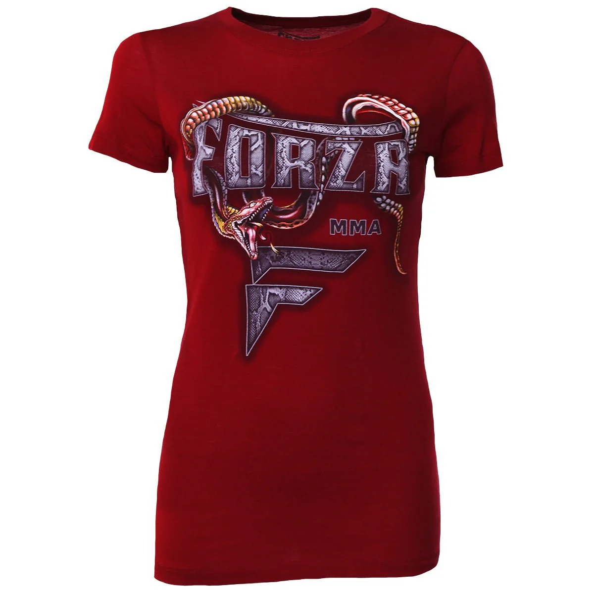 Forza Sports Women's "Slither" MMA T-Shirt - Scarlet