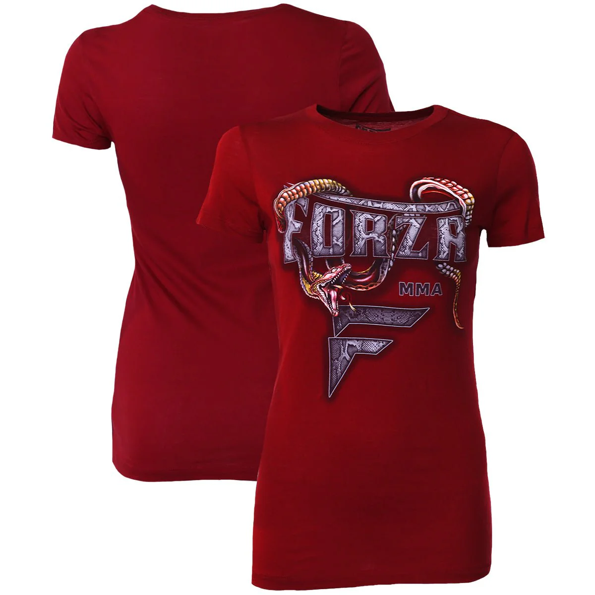 Forza Sports Women's "Slither" MMA T-Shirt - Scarlet - Image 3